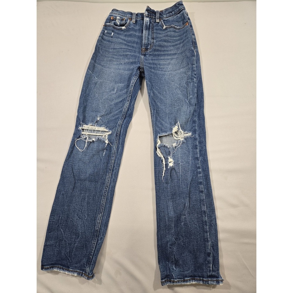 Abercrombie & Fitch ultra high rise straight jeans size 00